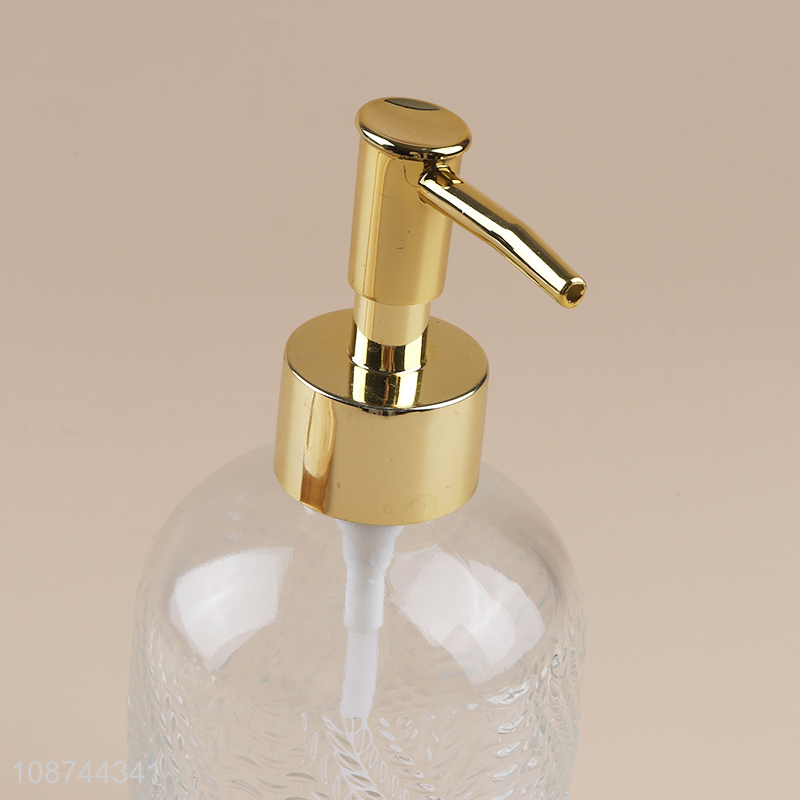 Good selling clear bathroom accessories liquid soap dispenser bottle wholesale