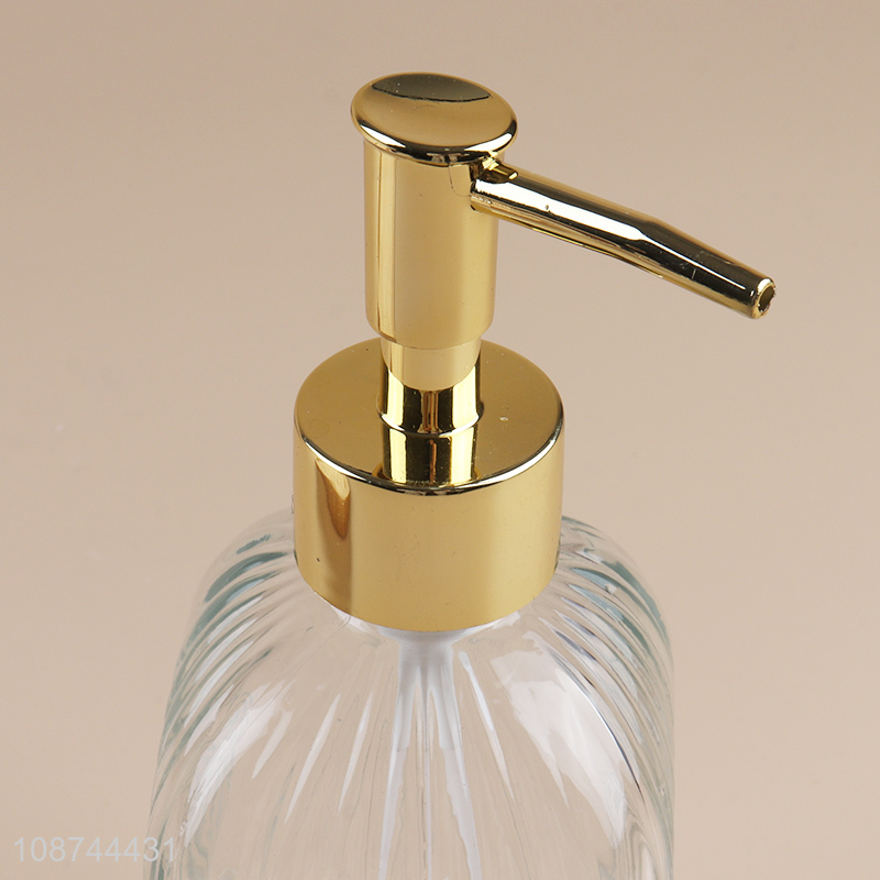 China wholesale bathroom accessories hand pressure pump liquid soap dispenser bottle