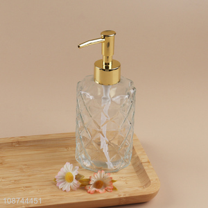 Latest products bathroom accessories clear liquid soap dispenser bottle for sale