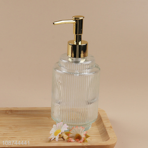 Most popular glass bathroom liquid soap dispenser bottle shampoo pump bottle