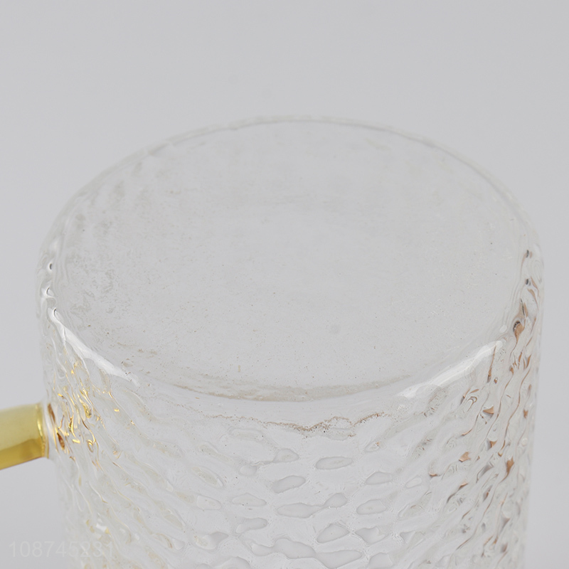 Online wholesale glass drinkware clear glass coffee mugs water cups