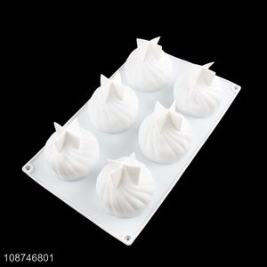 High quality 3D silicone candle molds silicone cake molds wholesale