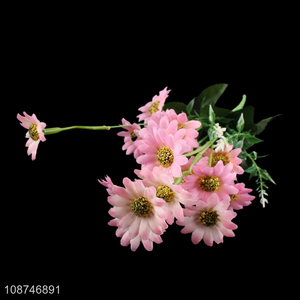 Good quality 6 branch artificial chrysanthemum faux bouquet for decoration