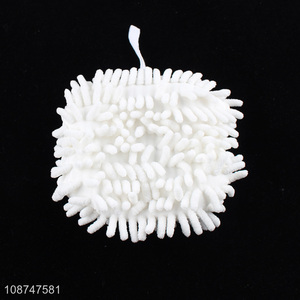 New product soft quick drying chenille hand towel ball for bathroom