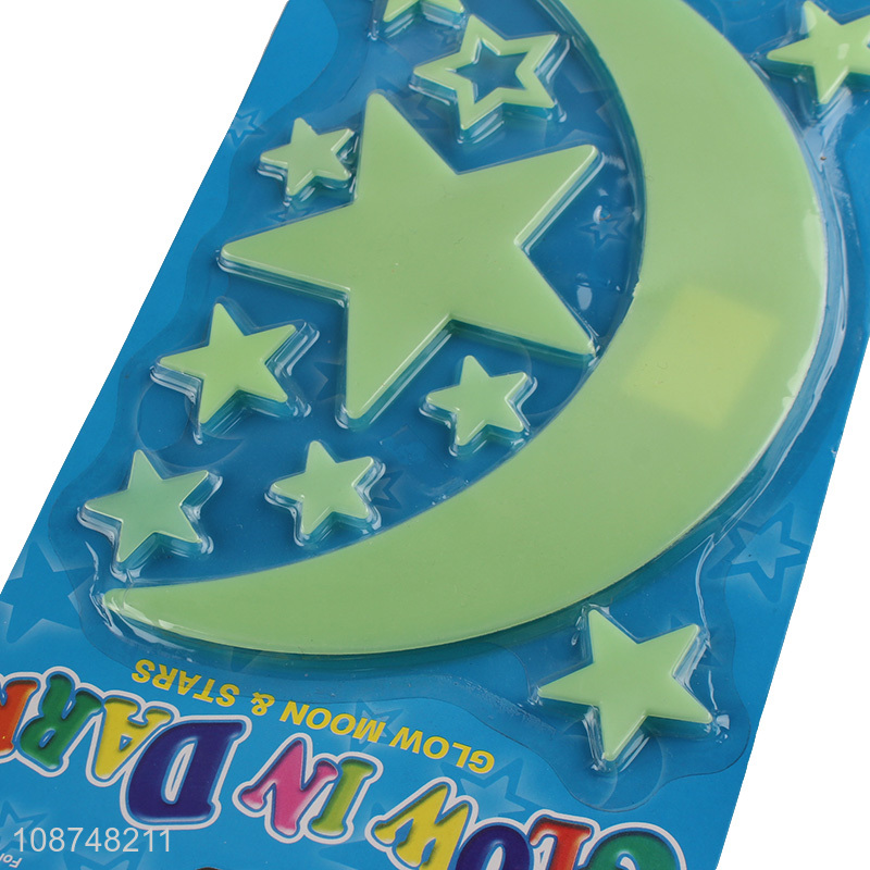 Low price moon star glow-in-the-dark sticker decorative stickers for sale