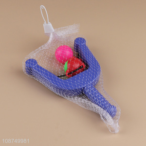 Online wholesale outdoor plastic slingshot toy for kids boys girls