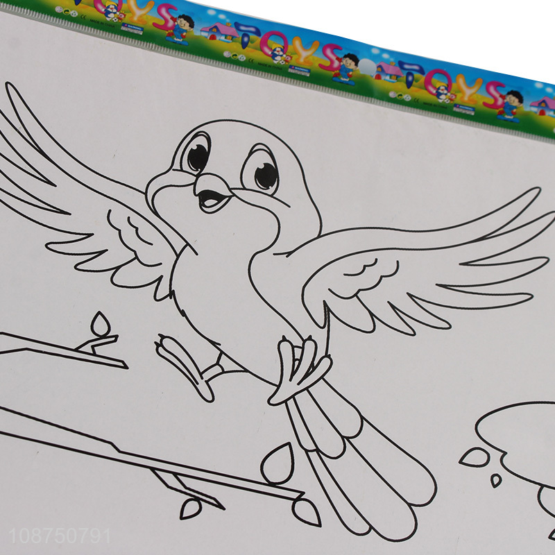 High Quality DIY Painting Cartoon Bird Jigsaw Puzzle Toy