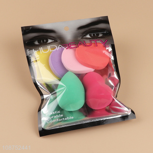 Top quality multicolor soft powder puff cosmetic sponge for sale
