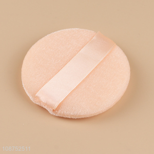 Good price round soft reusable makeup puff powder puff for sale