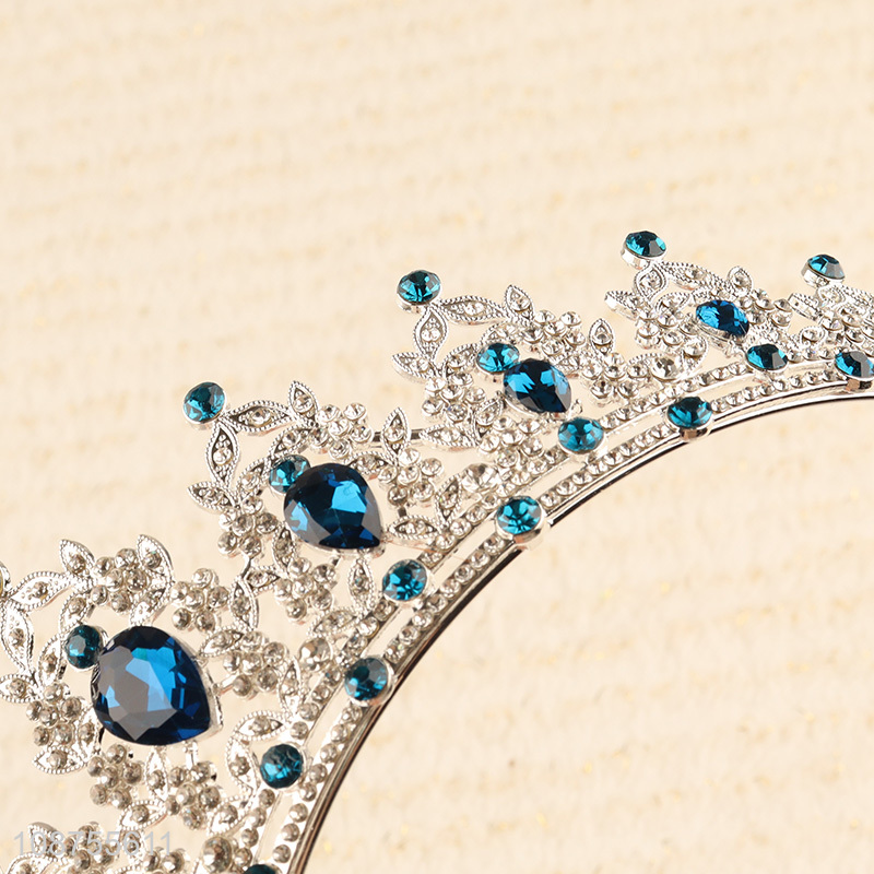 High quality women wedding bridal hair accessories rhinestone tiara crowns