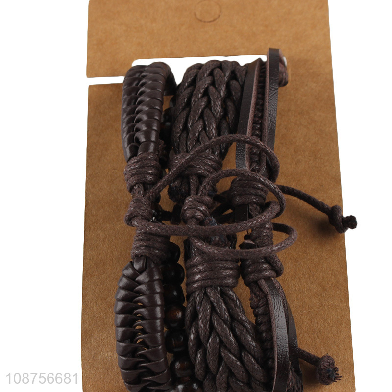 Top quality fashionable handmade woven rope bracelet for sale