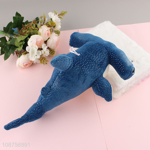 Top selling cartoon soft children gifts shark shaped plush toys