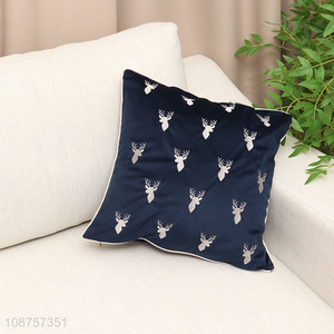 New arrival cotton linen Christmas pillow cover for decoration