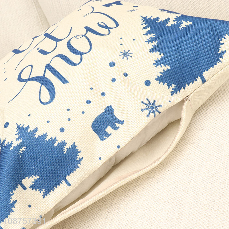 High quality soft Christmas pillow cover for home couch sofa