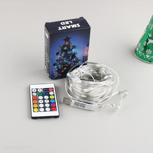 Top selling multi-color change smart christmas lights for xmas tree