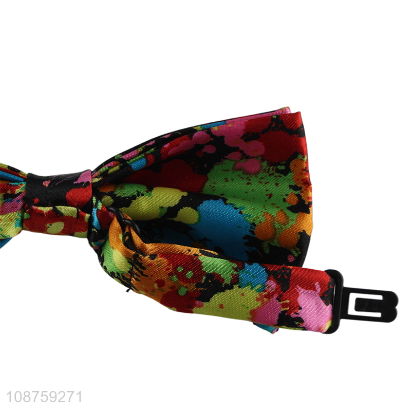 High quality fashion pre-tied bow tie adjustable bowties for men