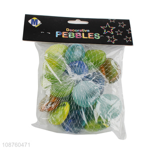 Top selling colorful glass crafts glass pebbles wholesale