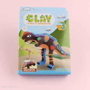 New product dinosaur arts & crafts air dry modeling clay for kids