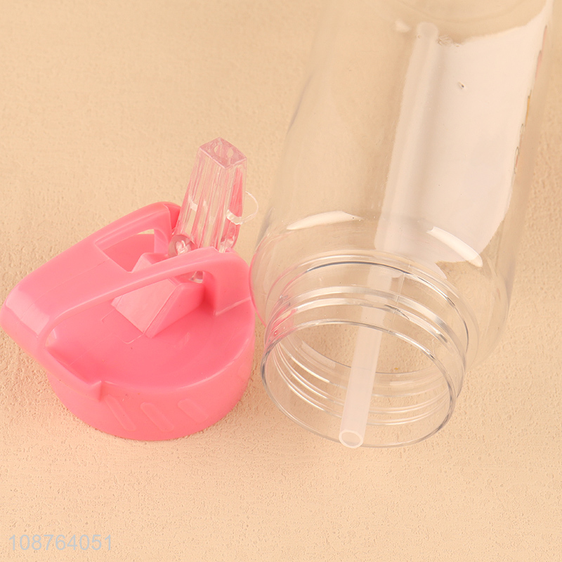 Factory supply plastic pink lunch box and water bottle set for kids