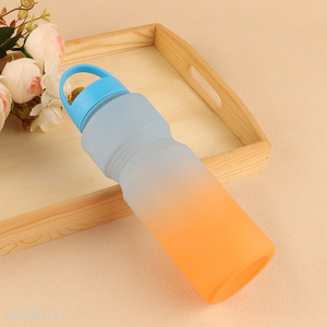 Most popular portable water bottle drinking bottle with handle