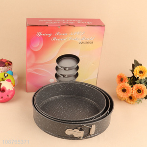 Popular products 3pcs round non-stick baking cake mold