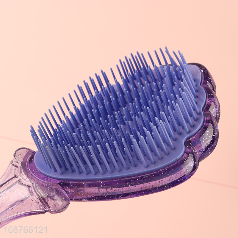 High quality plastic detangling comb hairbrush
