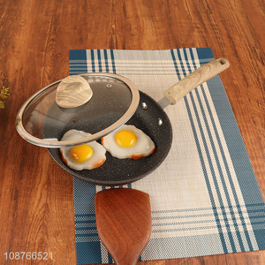 Wholesale nonstick aluminum frying pan with lid