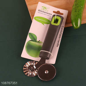 Factory price double wheel pizza cutter