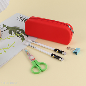 Good quality waterproof silicone pencil case pencil pouch