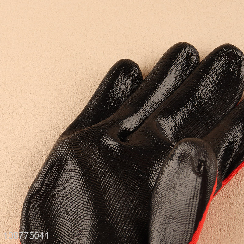Good quality nitrile safety gloves work gloves