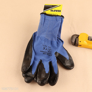 Custom logo nitrile safety gloves work gloves