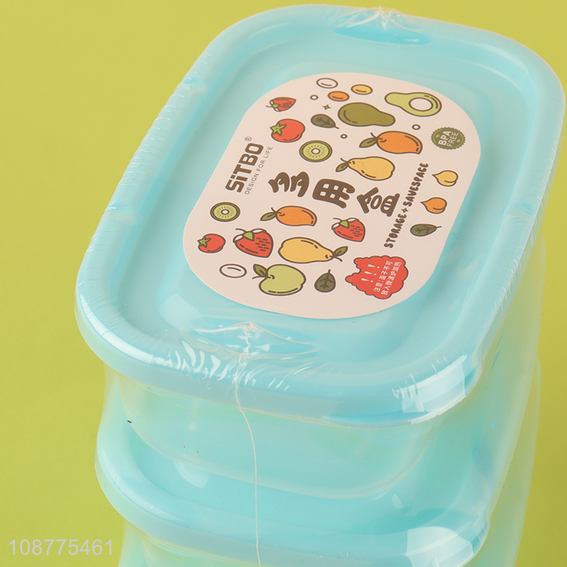 New arrival 3 pieces refrigerator food storage containers