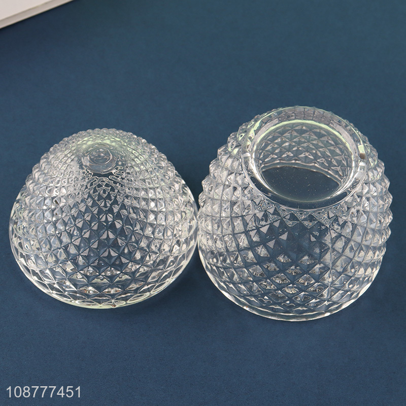 Online wholesale transparent glass candy jar with lid