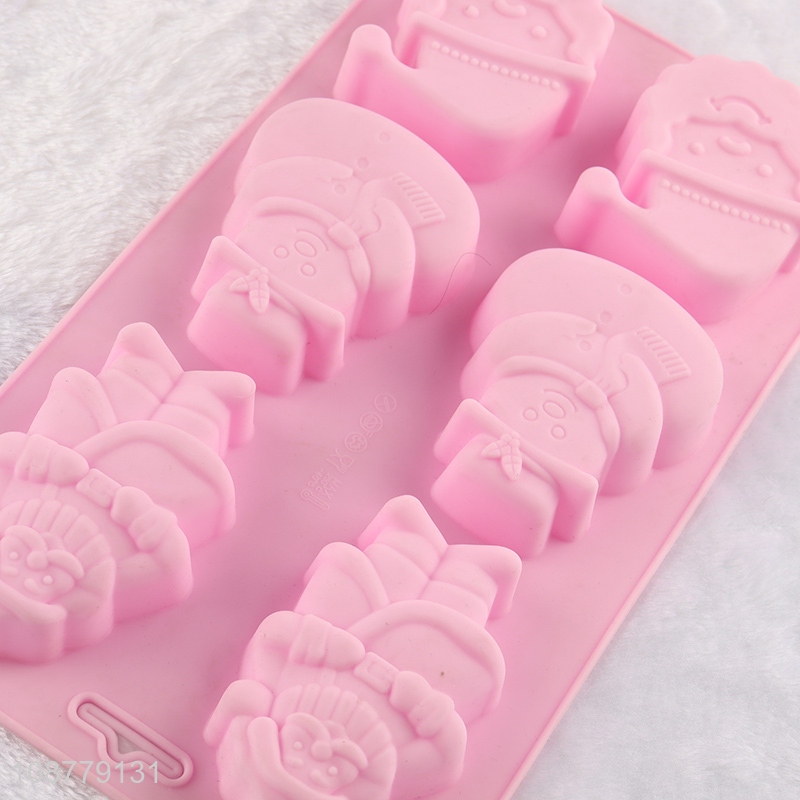 Factory supply food grade non-stick silicone cake molds