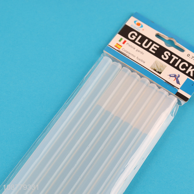 Factory price 8 pieces clear hot melt glue sticks