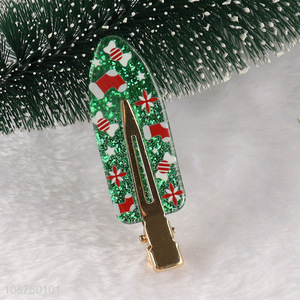 Good quality cute Christmas no bend hair clips