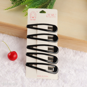 Online wholesale classic metal alloy snap hair clips