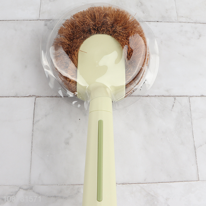 Good quality pot brush with long handle for kitchen