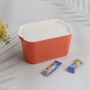 New arrival multi-function plastic storage basket with lid
