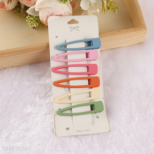 Hot items candy color hollow hairpin set