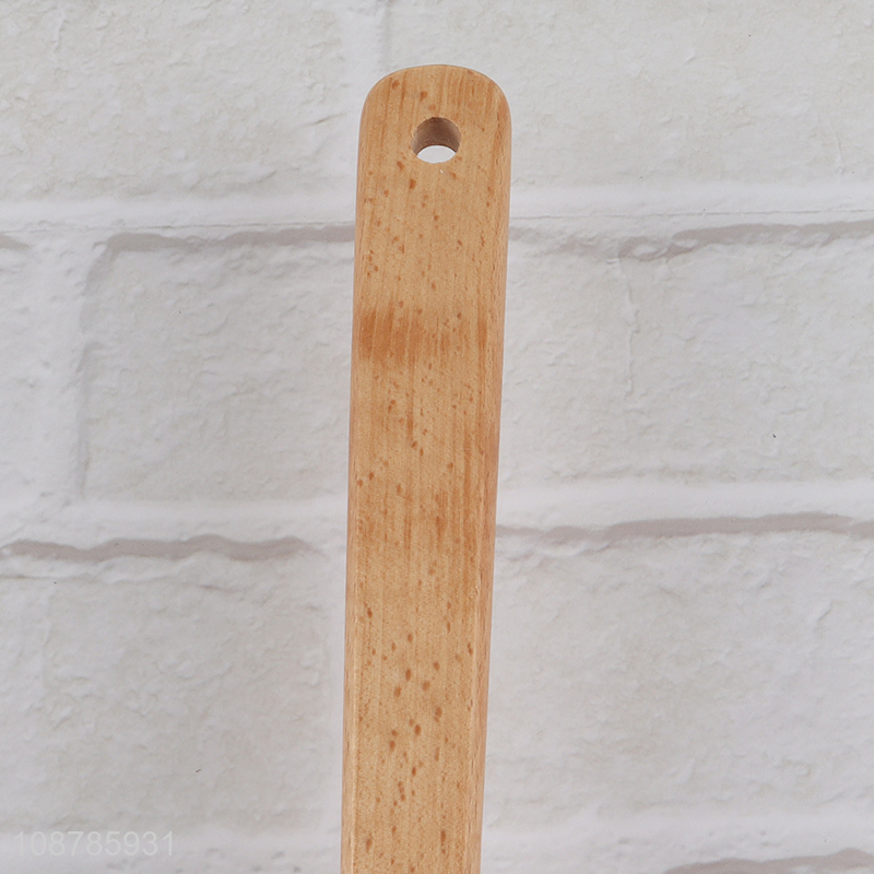 Hot selling wooden handle Christmas silicone spatula