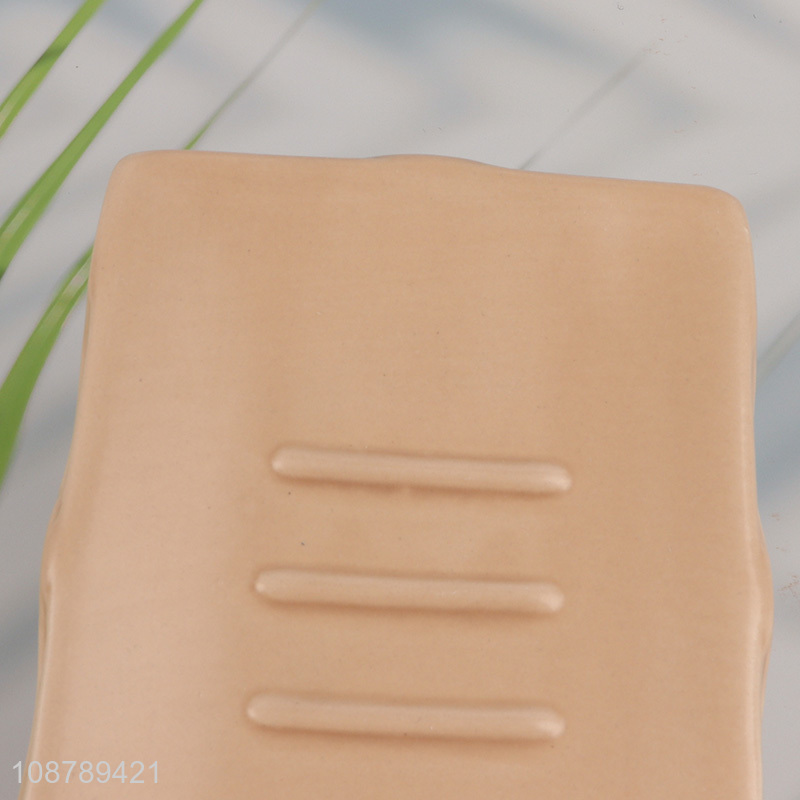 Good quality ceramic bar soap holder tray for shower