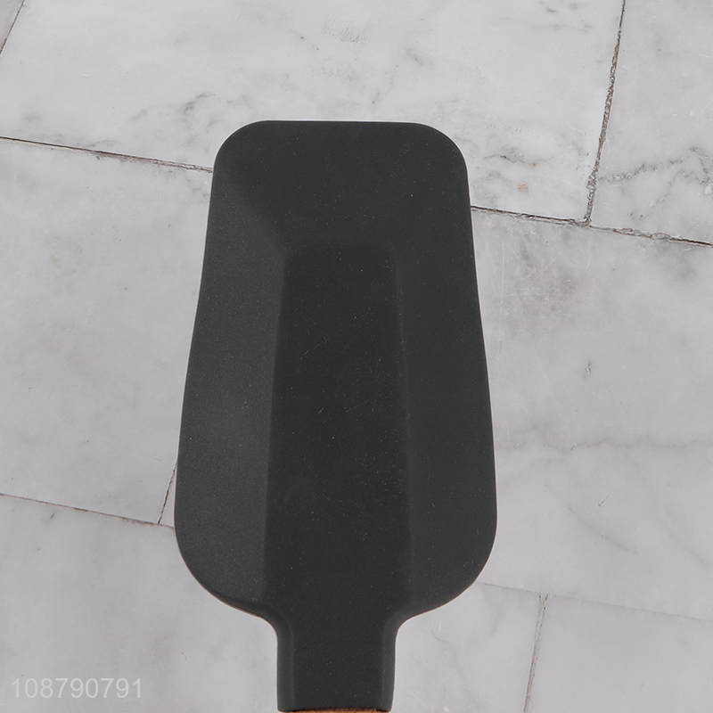 Hot selling wooden handle silicone cream butter spatula