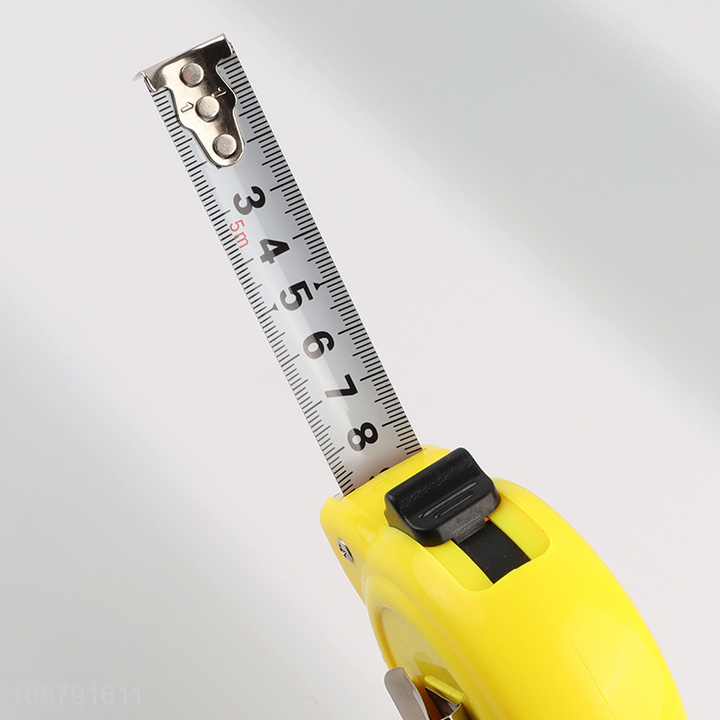 Custom logo 5m retractable measuring tape self-locking tape measure