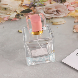 Popular products square unbreakable glass perfume bottle