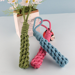 Best price multicolor pets cotton rope toys teething toys