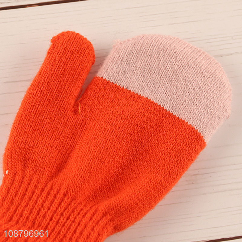 China imports cute winter gloves hanging neck gloves for kids