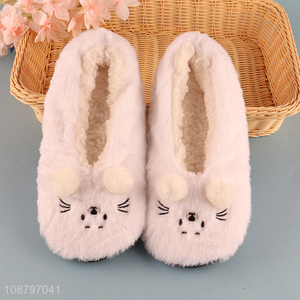Factory price women winter house slippers non-slip indoor shoes
