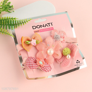 China factory 5pcs girls hair accessories hairpin