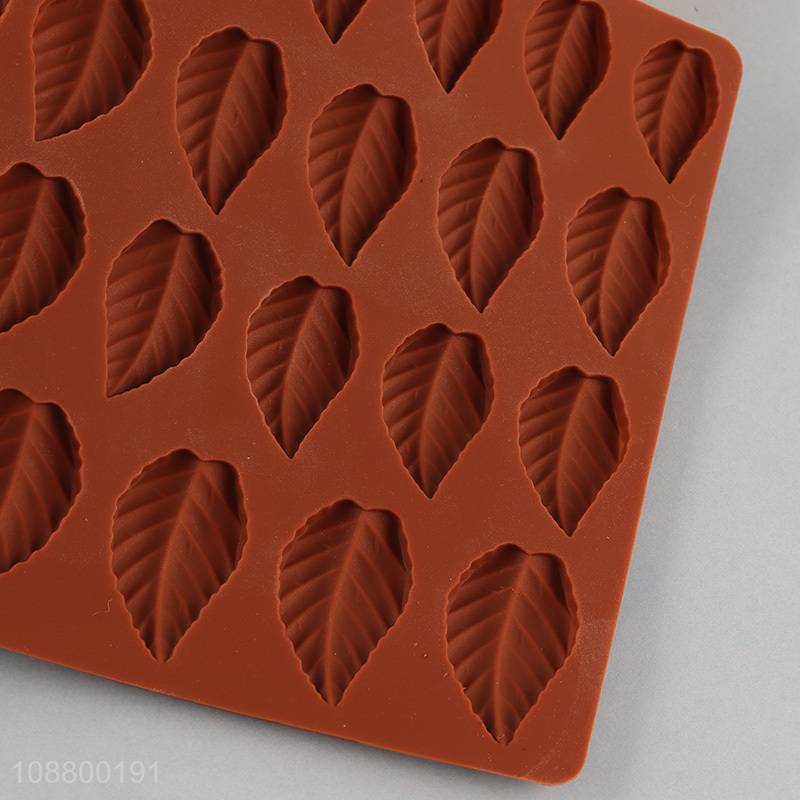 New arrival leaf shaped silicone candy chocolate molds